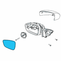 OEM 2021 Ford Escape GLASS ASY - REAR VIEW OUTER MI Diagram - LJ6Z-17K707-B