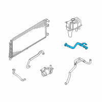 OEM 2007 Ford Escape Upper Hose Diagram - 6M6Z-8260-A