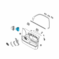 OEM 2006 BMW X5 Switch Unit, Passenger Door Diagram - 61-31-6-962-507