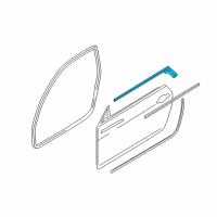 OEM 2008 BMW 335xi Channel Sealing, Inside, Door, Front Left Diagram - 51-33-7-119-089