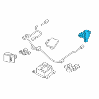 OEM 2021 Nissan Leaf Sensor-Side AIRBAG, RH Diagram - 98836-5SA9A