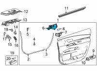 OEM 2021 Toyota Sienna Pull Handle Diagram - 74810-08050-C0