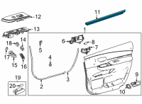 OEM 2022 Toyota Sienna Belt Weatherstrip Diagram - 68171-08030