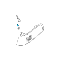 OEM Ford Aspire Marker Lamp Bulb Diagram - F67Z-13466-AA