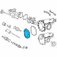 OEM 2019 Chevrolet Silverado 3500 HD Differential Cover Diagram - 20768577