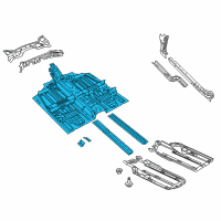 OEM 2014 Dodge Dart Pan-Front Floor Diagram - 68105059AD