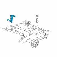 OEM Mercury Height Sensor Rear Bracket Diagram - F77Z-5A900-AA