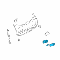 OEM 2010 Infiniti EX35 Lamp Assy-Personal Diagram - 26465-CG00A