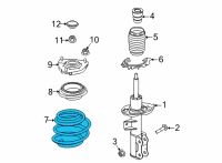 OEM 2022 Kia K5 Front Spring Diagram - 54630L0000