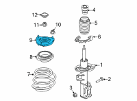 OEM Hyundai Sonata Insulator Assembly-Strut Diagram - 54610-L0000