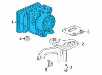 OEM 2022 Honda Civic MODULATOR ASSY-, VSA Diagram - 57100-T43-A32