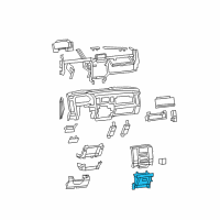 OEM 2012 Ram 3500 CUPHOLDER-Instrument Panel Diagram - 1EA971DVAI