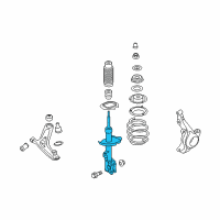 OEM Kia Soul Front Shock Absorber Assembly, Right Diagram - 546602K820