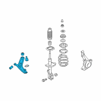 OEM 2012 Kia Soul Arm Complete-Front Lower Diagram - 545012K500