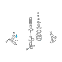 OEM 2015 Kia Rio Ball Joint Assembly-Lower Diagram - 545302K000