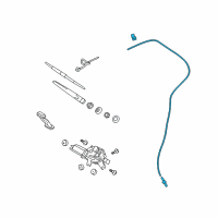 OEM Kia Hose Assembly-Rear Washer Diagram - 989502F000