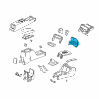 OEM 1997 Honda Civic Holder Assembly, Cup (Black) Diagram - 77230-S01-A03ZA