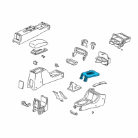 OEM 1996 Honda Civic Escutcheon, Console Diagram - 54710-S04-A71