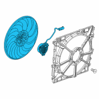 OEM Chevrolet Colorado Fan & Motor Diagram - 84530771