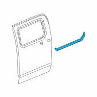 OEM Hummer H3T Belt Weatherstrip Diagram - 94734599