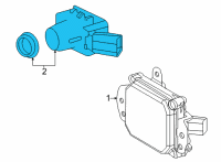 OEM 2022 Toyota Sienna Park Sensor Diagram - 89341-K0060-P6