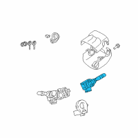 OEM 2021 Toyota Sequoia Wiper Switch Diagram - 84652-0E050