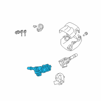 OEM 2012 Toyota RAV4 Headlamp Dimmer Switch Diagram - 84140-0E070