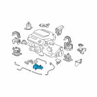 OEM 2007 Honda Accord Rubber, FR. Transmission Mounting (Lower) (MT) Diagram - 50850-SDP-A10
