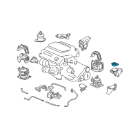 OEM 2003 Honda Accord Plate, Transmission Mount Stopper (Upper) Diagram - 50875-SDA-A11