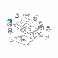 OEM 2004 Honda Accord Stopper, FR. Engine Mount (MT) Diagram - 50835-SDP-A11