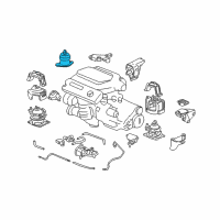 OEM 2007 Honda Accord Rubber Assy., Engine Side Mounting (AT) Diagram - 50820-SDP-A11