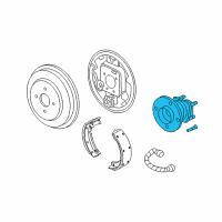 OEM 2007 Pontiac G5 Hub & Bearing Assembly Diagram - 15839051