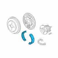 OEM Saturn Ion Brake Shoes Diagram - 19157422