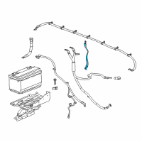 OEM 2015 Chevrolet Silverado 3500 HD Ground Cable Diagram - 23179342