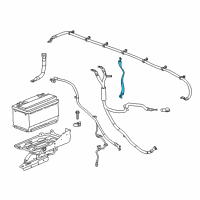 OEM 2017 GMC Sierra 3500 HD Ground Cable Diagram - 23179342