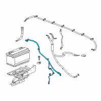 OEM 2016 Chevrolet Silverado 3500 HD Negative Cable Diagram - 84109460