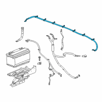 OEM 2018 GMC Sierra 3500 HD Positive Cable Diagram - 84383334