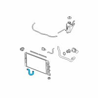 OEM 2006 Chevrolet Impala Radiator Inlet Hose (Upper) Diagram - 15286588