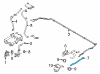 OEM 2022 Ford Mustang Mach-E HOSE - OIL COOLER Diagram - LJ9Z-8N021-B