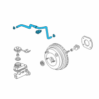 OEM 1999 Acura TL Tube Assembly, Master Power Diagram - 46402-S87-A00