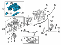 OEM 2020 Ford Explorer Intake Manifold Diagram - L1MZ-9424-A