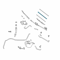 OEM Toyota Solara Blade Assembly Refill Diagram - 85214-0C012