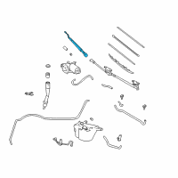 OEM 2007 Toyota Sequoia Wiper Arm Diagram - 85211-0C010