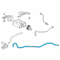 OEM 2018 Lexus ES350 Hose Assy, Fuel Vapor Feed Diagram - 23820-31110