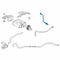 OEM 2013 Toyota Avalon Lower Oxygen Sensor Diagram - 89465-07080