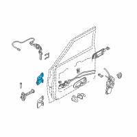 OEM Dodge Colt Front Door Lower Hinge Diagram - MB574274