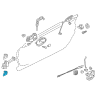 OEM 2003 Chrysler Sebring Front Door Lower Hinge Diagram - MR271688