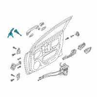 OEM 2019 Hyundai Accent Door Key Sub Set, Left Diagram - 81970-H5A00