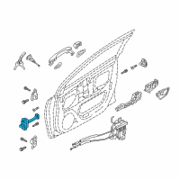 OEM 2019 Hyundai Accent Checker Assembly-Front Door, LH Diagram - 79380-H5000