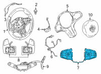 OEM BMW 530i xDrive SWITCH, MULTIFUNCT. STEERING Diagram - 61-31-9-483-005
